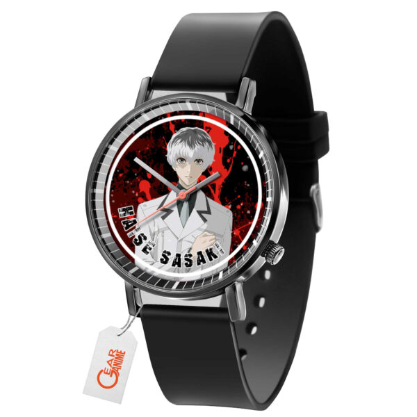 Haise Sasaki Tokyo Ghoul Anime Leather Band Wrist Watch Personalized