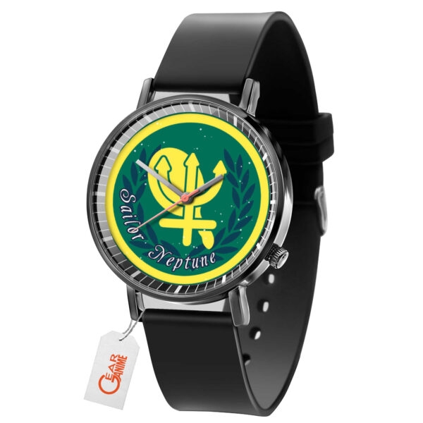 Sailor Neptune Sailor Moon Anime Leather Band Wrist Watch Personalized