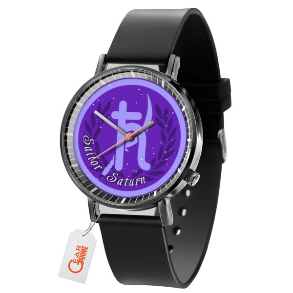 Sailor Saturn Sailor Moon Anime Leather Band Wrist Watch Personalized