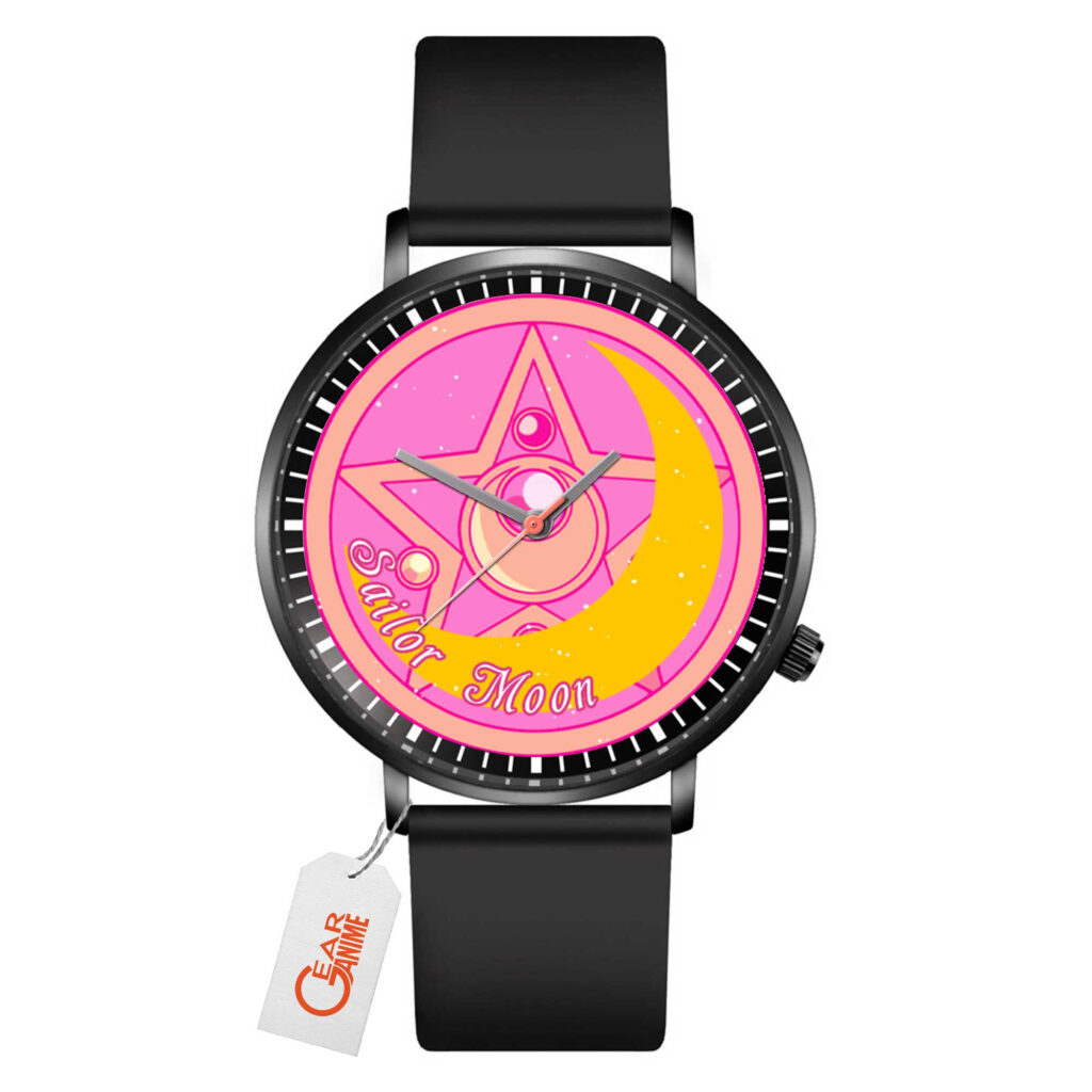 Usagi Tsukino Sailor Moon Anime Leather Band Wrist Watch Personalized