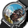 Moving Castle Howl's Moving Castle Anime Leather Band Wrist Watch