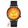 Calcifer Howl's Moving Castle Anime Leather Band Wrist Watch