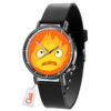 Calcifer Howl's Moving Castle Anime Leather Band Wrist Watch