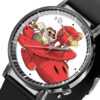 Porco Rosso Crimson Pig Anime Leather Band Wrist Watch