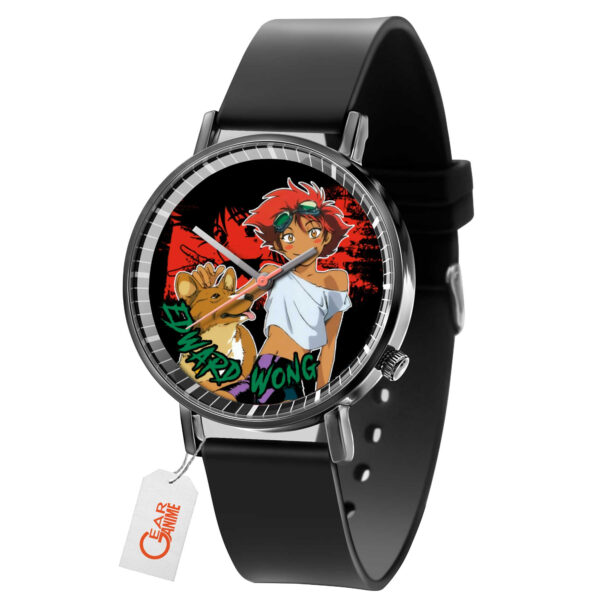 Edward Wong Cowboy Bebop Anime Leather Band Wrist Watch