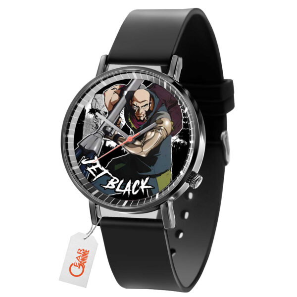 Jet Black Cowboy Bebop Anime Leather Band Wrist Watch
