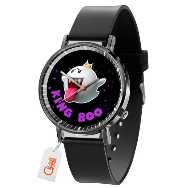 King Boo Mario Anime Leather Band Wrist Watch Personalized