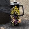 Dragon Ball Gohan Teen Super Saiyan 40oz Anime Tumbler Cup With Handle Custom Anime Cup