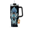 Dragon Ball Vegeta Super Saiyan Blue 40oz Anime Tumbler Cup With Handle Custom Anime Cup