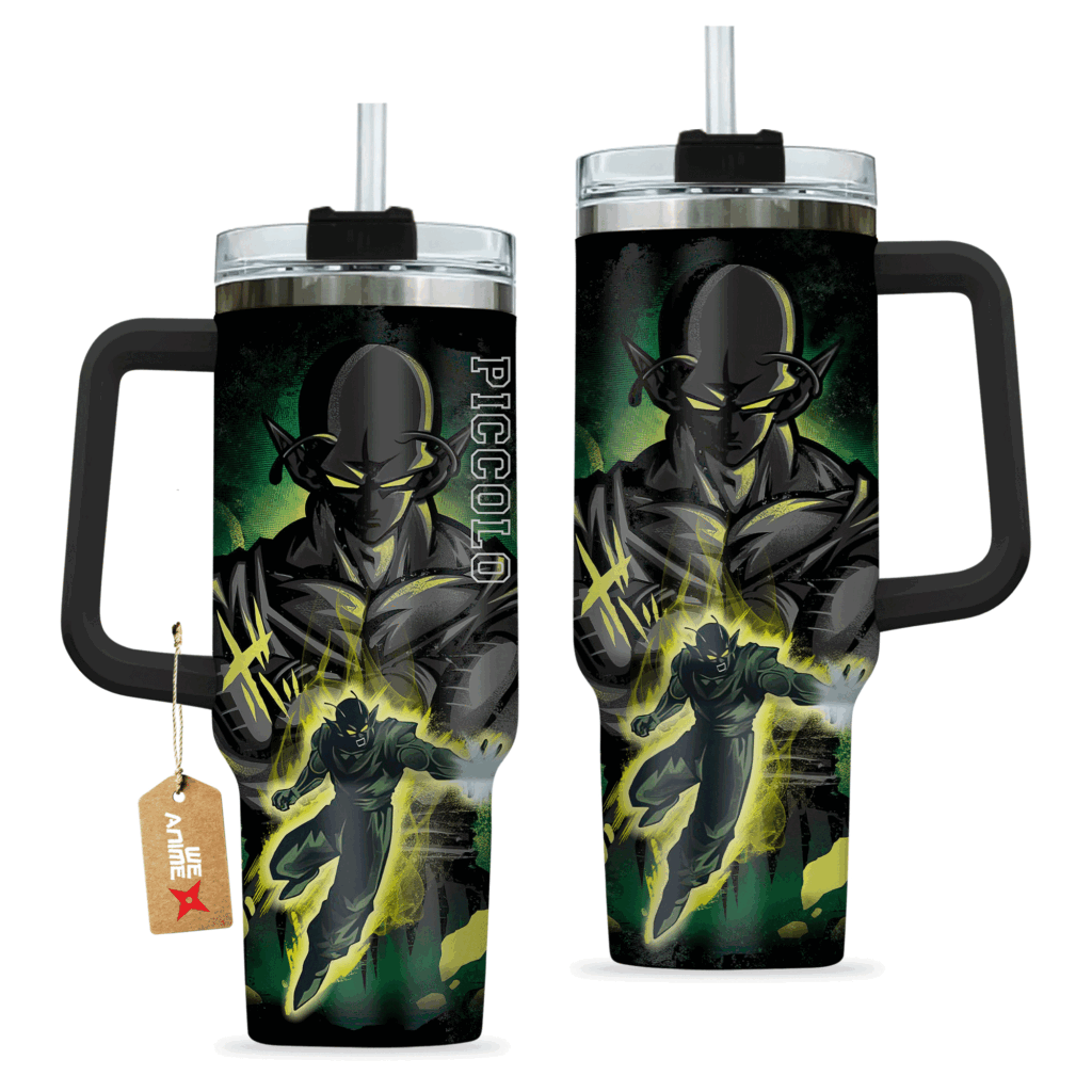 Dragon Ball Piccolo 40oz Anime Tumbler Cup With Handle Custom Anime Cup