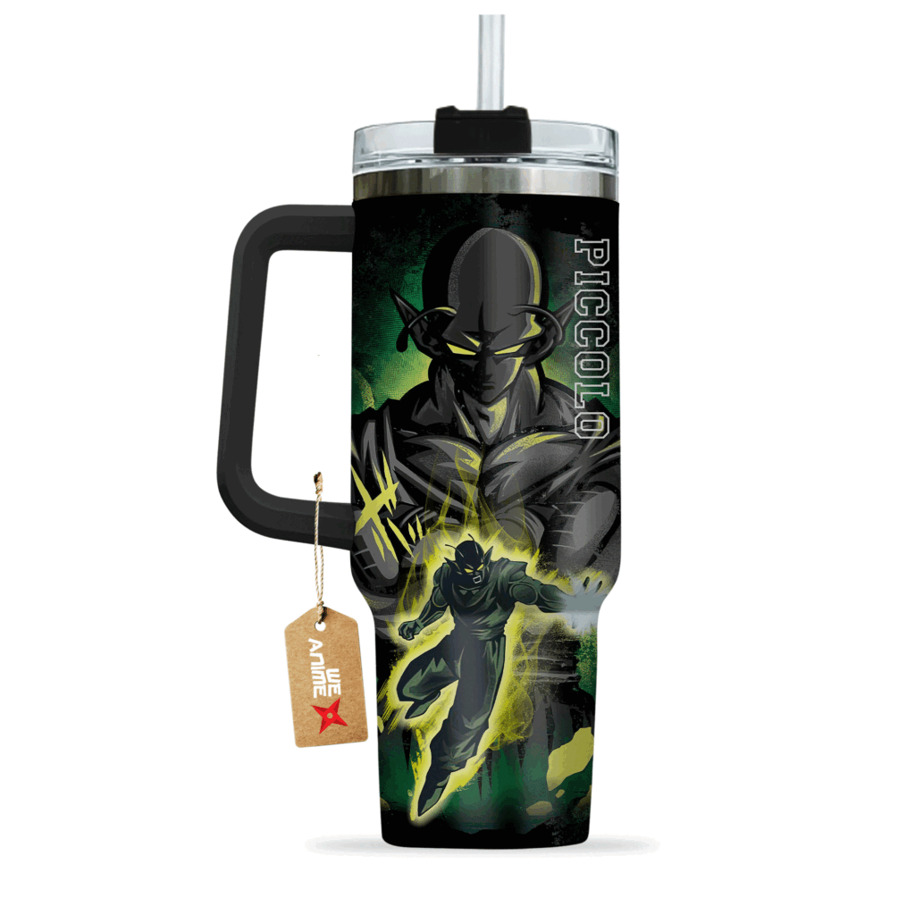 Dragon Ball Piccolo 40oz Anime Tumbler Cup With Handle Custom Anime Cup