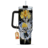 Dragon Ball Vegeta Super Saiyan 2 40oz Anime Tumbler Cup With Handle Custom Anime Cup