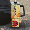 Uzumaki Bijuu Mode 40oz Anime Tumbler Cup Handle Anime Personalized