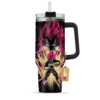 Dragon Ball Vegeta Super Saiyan God 40oz Anime Tumbler Cup Handle Anime Personalized