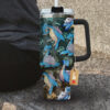 Pokemon Lapras 40oz Anime Tumbler Cup With Handle Custom Anime Cup