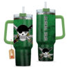 Roronoa Zoro 40oz Anime Tumbler Cup With Handle Custom Name