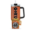 Goku Kanji Symbol 40oz Anime Tumbler Cup With Handle Custom Name Anime Accessories