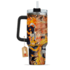 Enji Todoroki 40oz Anime Tumbler Cup With Handle Custom Anime Cup