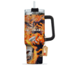 Enji Todoroki 40oz Anime Tumbler Cup With Handle Custom Anime Cup