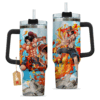 Portgas D. Ace 40oz Anime Tumbler Cup With Handle Custom Anime Cup