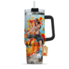 Portgas D. Ace 40oz Anime Tumbler Cup With Handle Custom Anime Cup