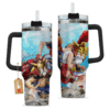 Monkey D. Luffy Dressrosa Arc 40oz Anime Tumbler Cup With Handle Anime Accessories