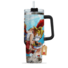 Monkey D. Luffy Dressrosa Arc 40oz Anime Tumbler Cup With Handle Anime Accessories