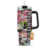 His Mitsuri Kanroji 40oz Anime Tumbler Cup With Handle Custom Name Anime Valentine Cup