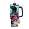 Dracule Mihawk 40oz Anime Tumbler Cup With Handle Custom Anime Cup