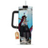 Dracule Mihawk 40oz Anime Tumbler Cup With Handle Custom Anime Cup