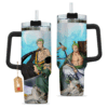 Roronoa Zoro 40oz Anime Tumbler Cup With Handle Custom Anime Cup