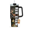 Her Eren Yeager 40oz Anime Tumbler Cup With Handle Custom Name Anime Valentine Cup