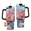 Donquixote Doflamingo 40oz Anime Tumbler Cup With Handle Custom Anime Cup