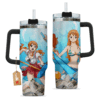 Nami 40oz Anime Tumbler Cup With Handle Custom Anime Cup