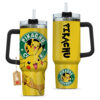 Pikachu Coffee 40oz Anime Tumbler Cup With Handle Anime Accessories