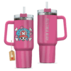 Tony Tony Chopper 40oz Pink Anime Tumbler Cup Handle Printed and Engraved