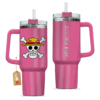 Monkey D. Luffy 40oz Pink Anime Tumbler Cup Personalized Name