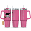 Roronoa Zoro 40oz Pink Anime Tumbler Cup Handle Printed and Engraved