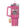 Shanks 40oz Pink Anime Tumbler Cup Handle Printed and Engraved