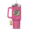 Dragon Ball King Piccolo 40oz Pink Anime Tumbler Cup Handle Printed and Engraved