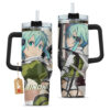 Shino Asada (Sinon) Anime 40oz Anime Tumbler Cup With Handle Personalized Name