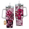 Goku Black Rose Anime 40oz Anime Tumbler Cup With Handle Custom Manga Art Personalized Name