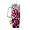 Goku Black Rose Anime 40oz Anime Tumbler Cup With Handle Custom Manga Art Personalized Name