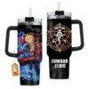 Edward Elric Anime 40oz Anime Tumbler Cup With Handle Personalized Name