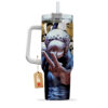 Trafalgar D Law Anime 40oz Anime Tumbler Cup With Handle Custom Manga Art Personalized Name