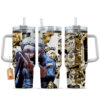 Trafalgar D Law Anime 40oz Anime Tumbler Cup With Handle Custom Manga Art Personalized Name