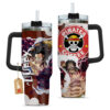 Monkey D. Luffy Gear 4 Personalized Name Coffee 40oz Anime Tumbler Cup With Handle Custom Anime