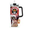 Monkey D. Luffy Gear 4 Personalized Name Coffee 40oz Anime Tumbler Cup With Handle Custom Anime