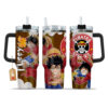 Monkey D. Luffy Personalized Name Coffee 40oz Anime Tumbler Cup With Handle Custom Anime