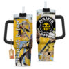 Trafalgar D. Law Personalized Name Coffee 40oz Anime Tumbler Cup With Handle Custom Anime